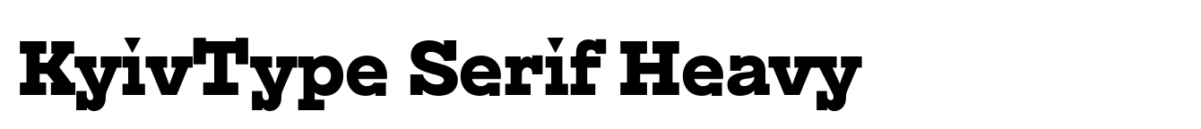 KyivType Serif Heavy